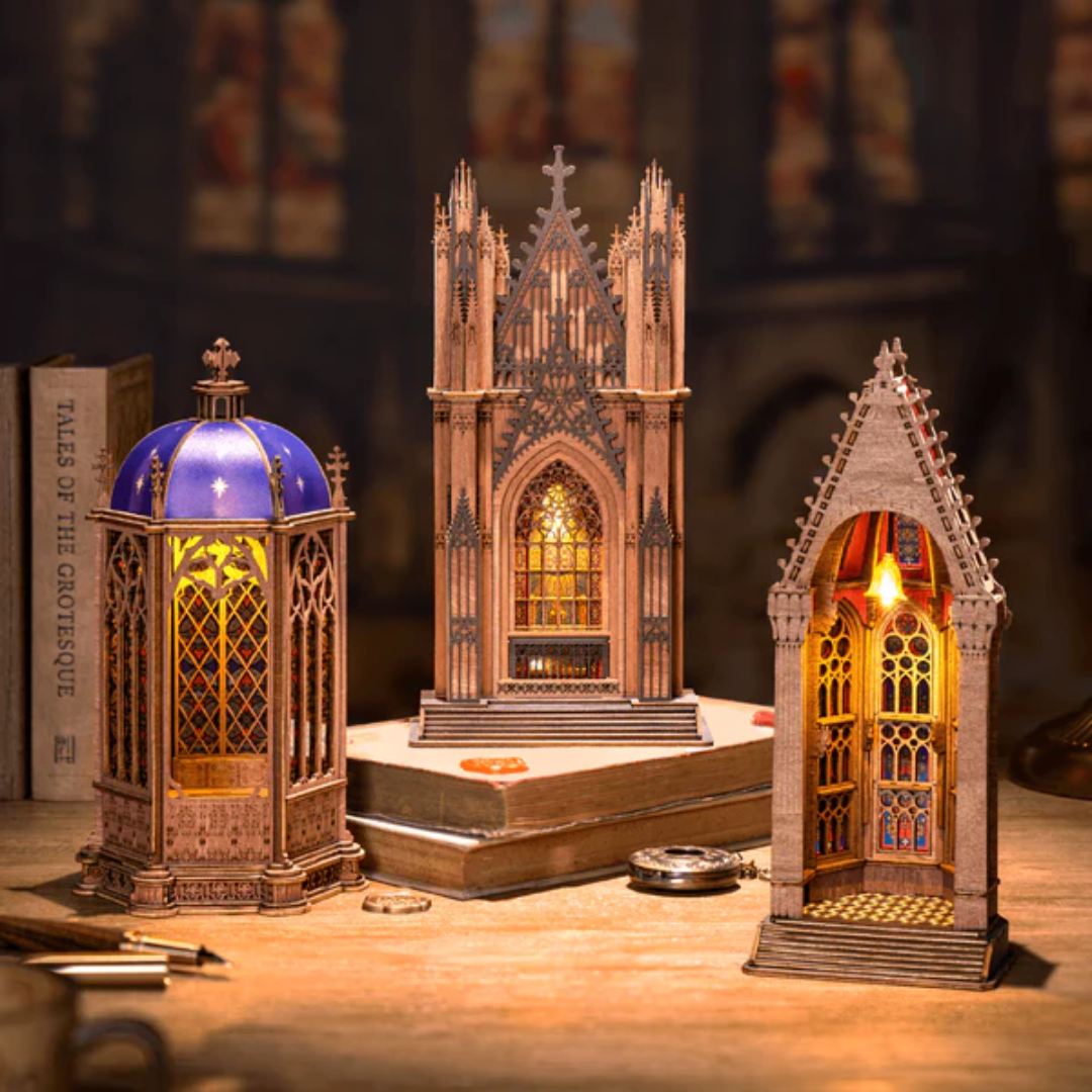 Mini Domek 3D - Starry Dome Cathedral | Rolife – oświetlenie LED po zmroku