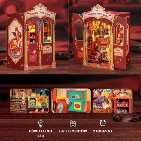 Zestaw Świąteczny Book Nook – Niezwykły Sklep z Zabawkami | Cutebee