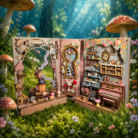 Alice's Tea Party Diary – DIY Book Nook Joincon | Puzzle 3D Prezent