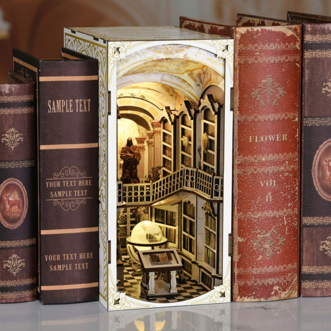 Library of Gods – DIY Book Nook Minicity | Puzzle 3D Prezent – pomysł na prezent