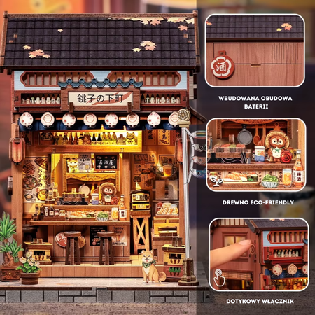 DIY Book Nook - Tradycyjna Japońska Uliczka | Cutebee