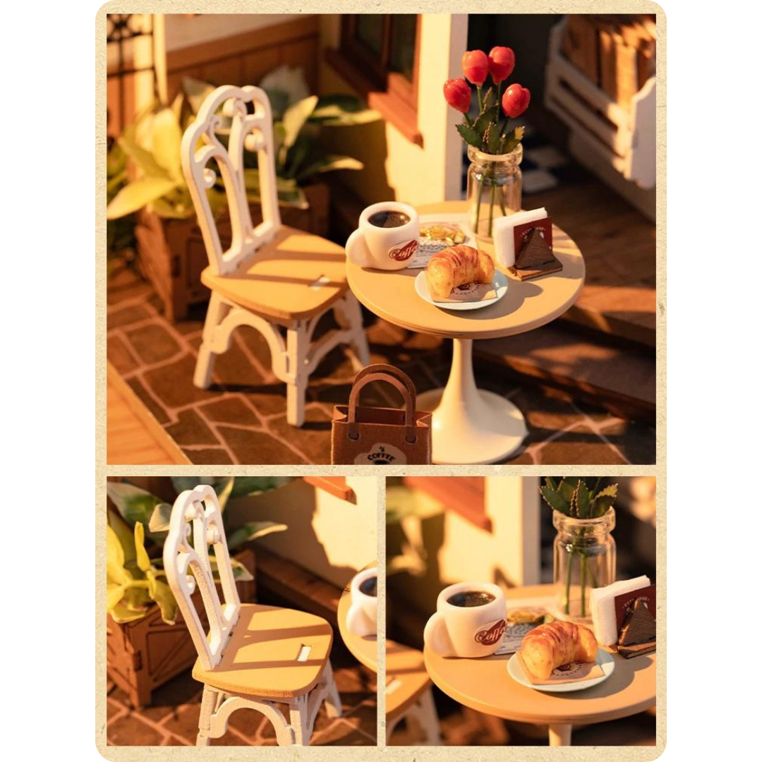 Ogródek z nakrytym stolikiem – Mini Domek 3d - Kawiarnia | Rolife