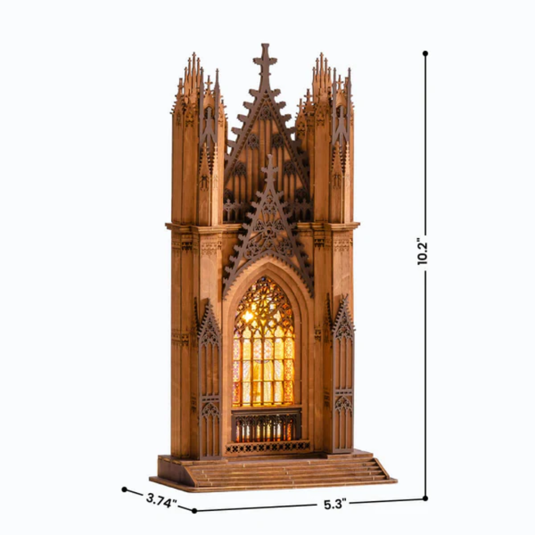 Mini Domek 3D - Twin-Tower Cathedral | Rolife – wymiary modelu