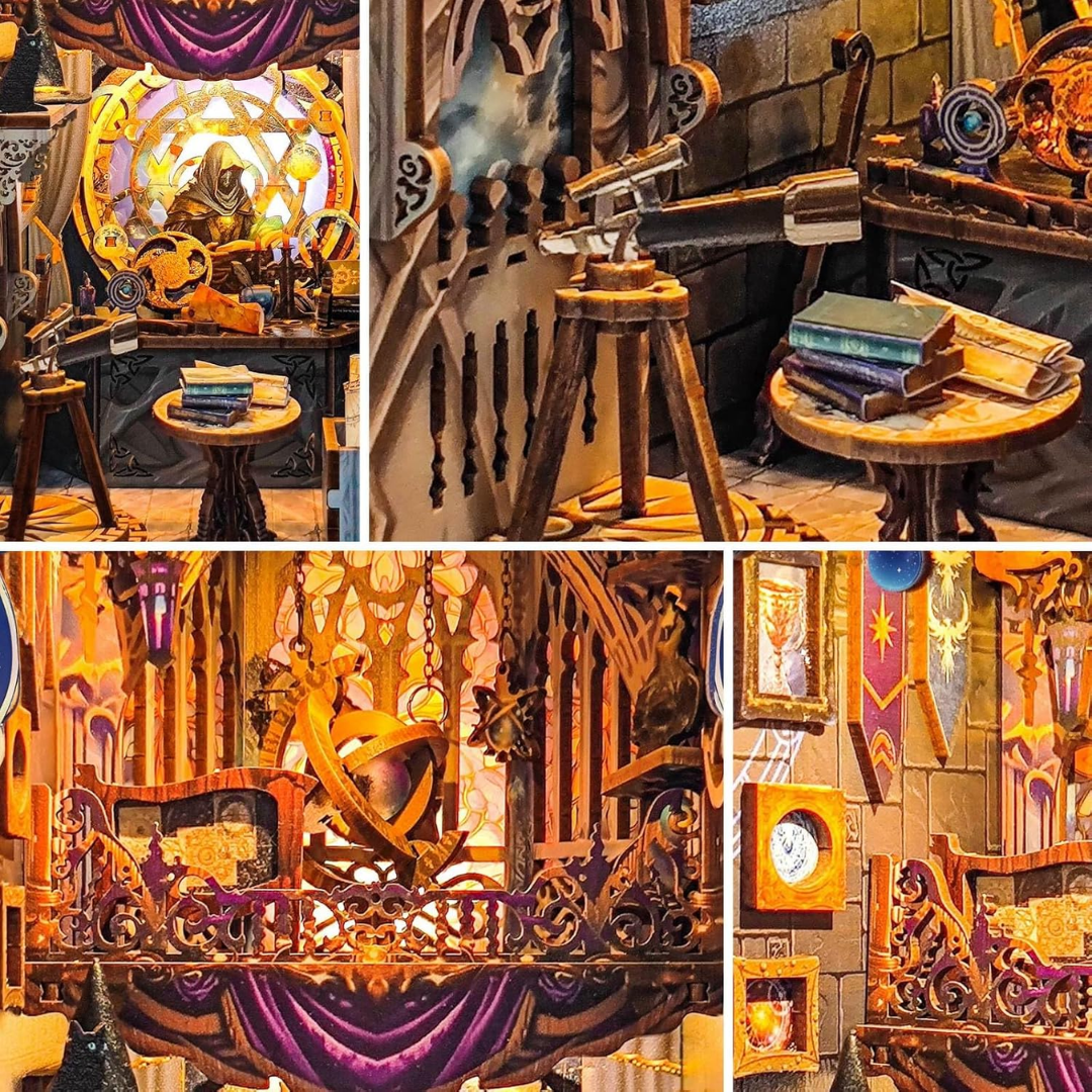 Noc, w której mapa gwiazd zaczyna mówić – Tarot Star Map – DIY Book Nook Joincon | Puzzle 3D Prezent