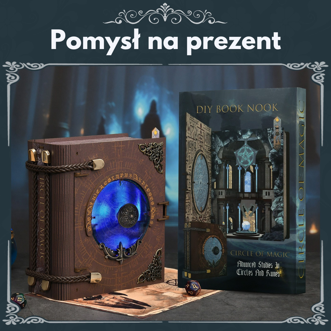 Circle of Magic Minicity DIY Book Nook – Puzzle 3D Prezent – pomysł na prezent
