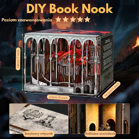 DIY Book Nook - Ember Castle | Minicity Miniaturowy Domek