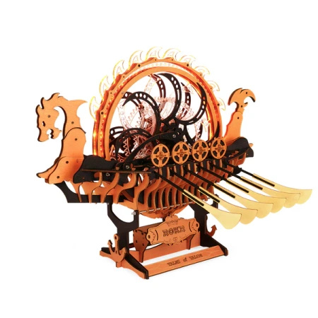 Statek Wikingów Dragon Ship – Puzzle 3D ROKR, mechanika (229 el.)
