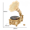 Gramofon Grający Winyle – Puzzle 3D Robotime, model DIY