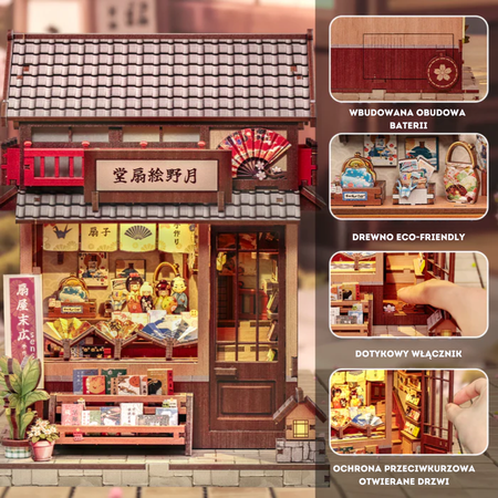 DIY Book Nook - Tradycyjna Japońska Sklepik z lalkami Kokeshi | Cutebee