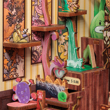 DIY Book Nook - Fantastyczny Sklep Ogrodniczy Nowa Wersja | Cutebee Miniaturowy Domek