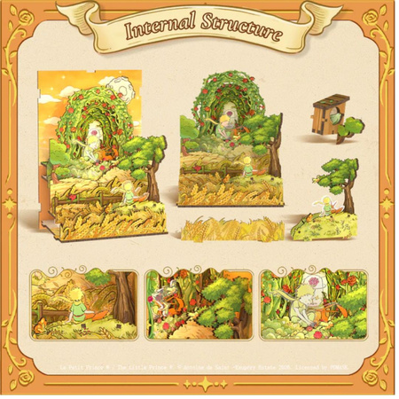 Mały Książe i Lis CuteBee DIY Book Nook – Puzzle 3D Prezent
