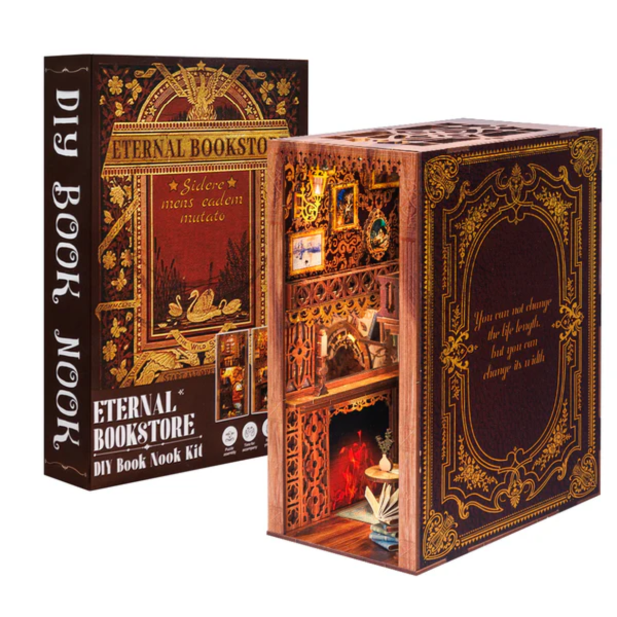 Eternal Bookstore – DIY Book Nook Puzzle 3D | CuteBee – pomysł na prezent