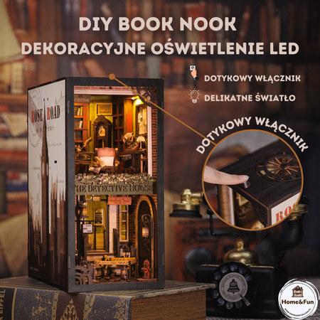 DIY Book Nook Zestaw Świąteczny - Agencja Detektywistyczna | Cutebee Miniaturowy Domek