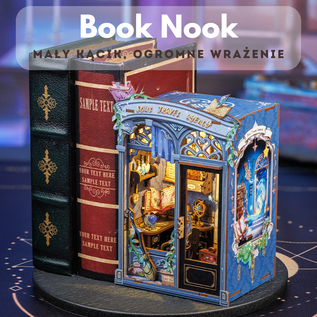 Efekt wow w biblioteczce – DIY Book Nook - Agencja Podróży Dusz Nowa Wersja | Cutebee Miniaturowy Domek
