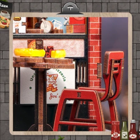 Pizzeria – zbliżenie wnętrza i detali