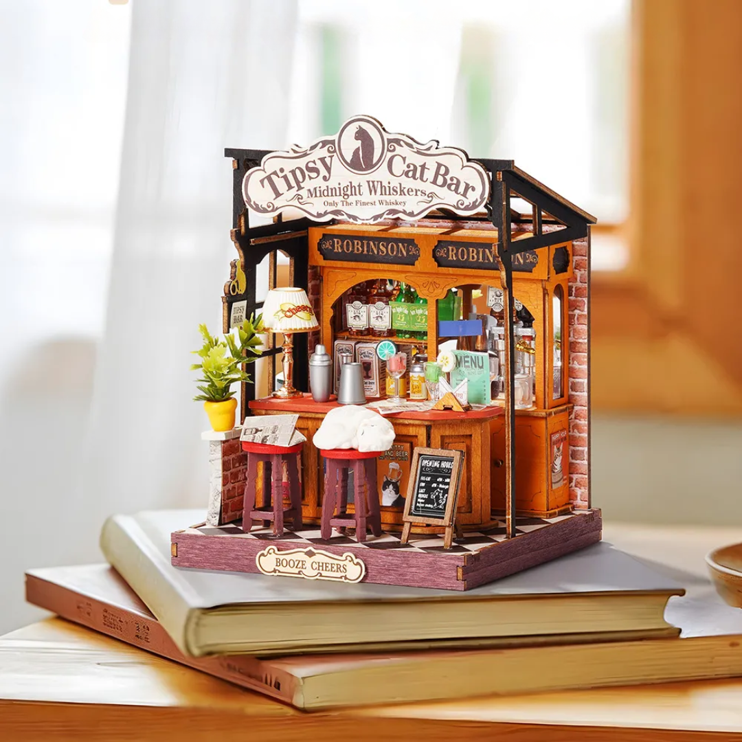 Mini Domek 3D - Tipsy Cat Bar | Rolife – pomysł na prezent