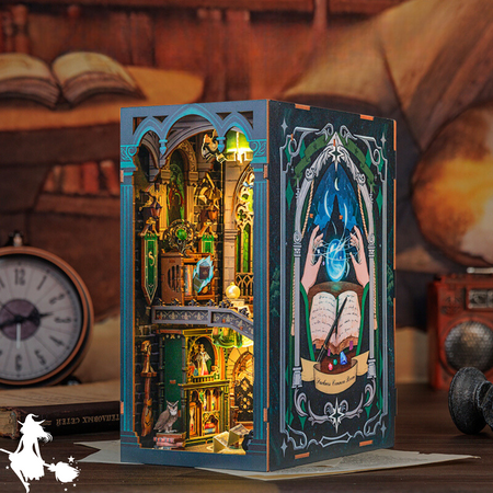 Zestaw Świąteczny Book Nook – Pokój Czarów | Dom Slytherin DIY 3D