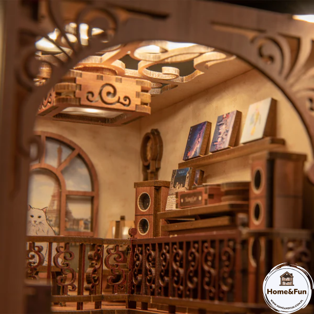 Świat nut na wyciągnięcie ręki – DIY Book Nook - Sekretny Rytm | Cutebee Miniaturowy Domek