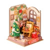 Mini Domek 3D - Christmas Fireplace | Rolife