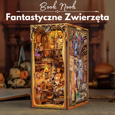 DIY Book Nook - Fantastyczne Zwierzęta | Cutebee