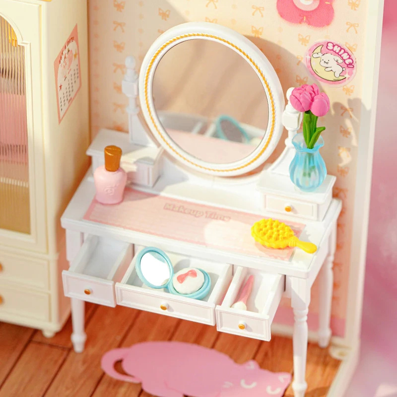 Pastelowy zakątek marzeń – Mini Domek 3D - Różowa Sypialnia | Rolife