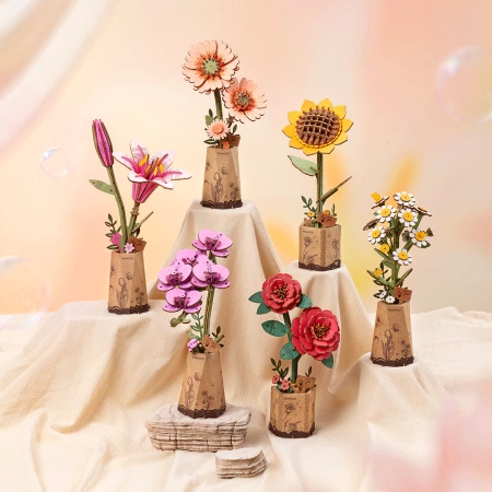 Drewniany Zestaw Puzzle 3D - Sakura | Rowood