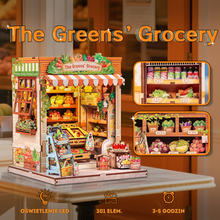 DIY Book Nook - Sklep Spożywczy (The Greens' Grocery) | Cutebee