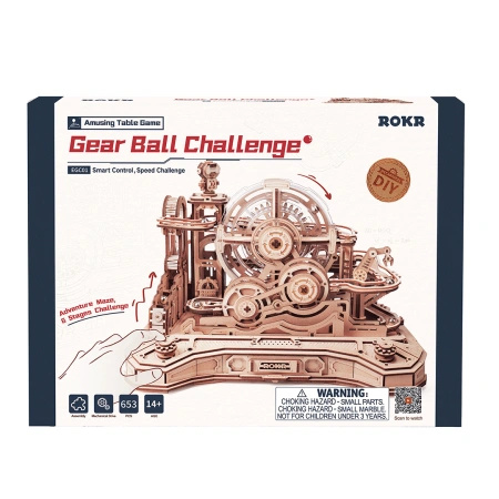 Drewniany Tor Dla Kulek Puzzle 3D - Gear Ball Challenge | ROKR
