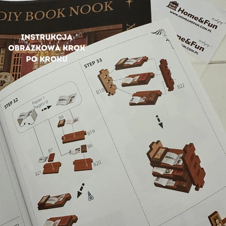 DIY Book Nook Beyond Library MAX – miniaturowa biblioteka z oświetleniem LED
