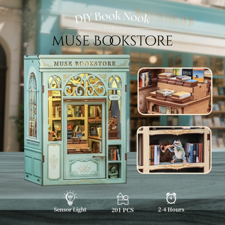 DIY Book Nook - Muse Bookstore | Cutebee