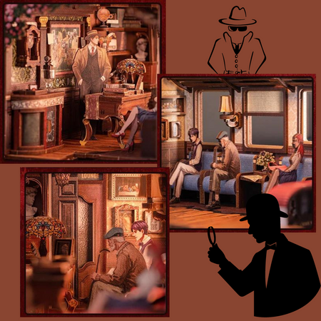 DIY Book Nook Zestaw Świąteczny – Tajemniczy Pociąg | Cutebee