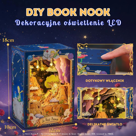 Mały Książe i Róża Cutebee DIY Book Nook – Puzzle 3D Prezent