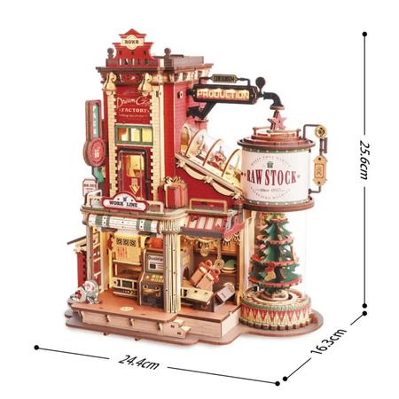 Dream Gift Factory – Puzzle 3D ROKR, świąteczna pozytywka (449 el.)