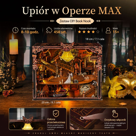 Phantom of The Opera Max Minicity DIY Book Nook – Puzzle 3D Prezent