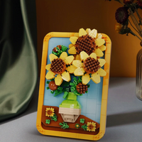 DIY Mini Klocki Obraz 3D - Słoneczniki