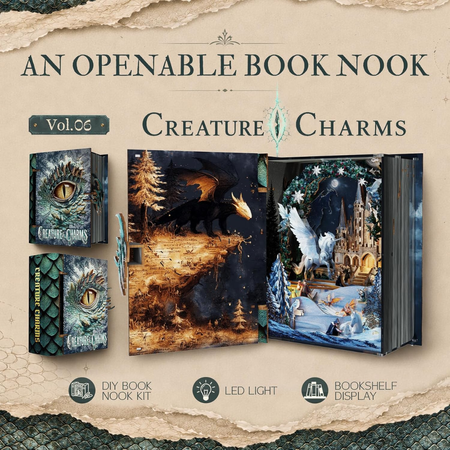 Creature Charms – DIY Book Nook Minicity | Puzzle 3D Prezent