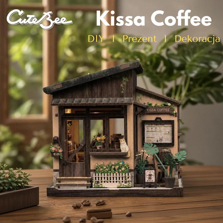 DIY Miniaturowy Domek - Kissa Coffee | Cutebee