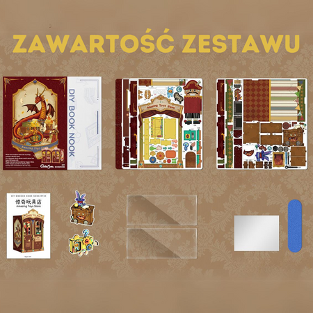 Zestaw Świąteczny Book Nook – Niezwykły Sklep z Zabawkami | Cutebee