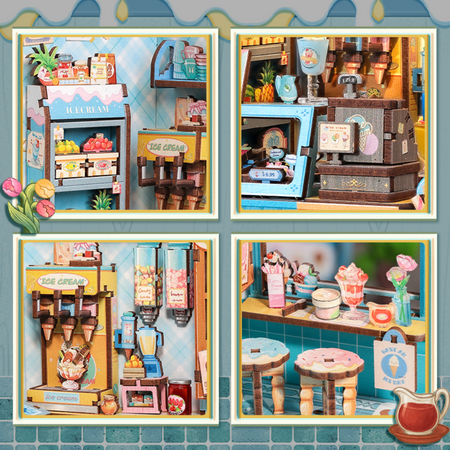 DIY Book Nook - Lodziarnia (Bella's Ice Cream) | Cutebee