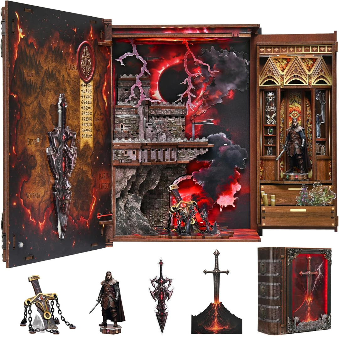 Sword of Fire – DIY Book Nook Minicity | Puzzle 3D Prezent
