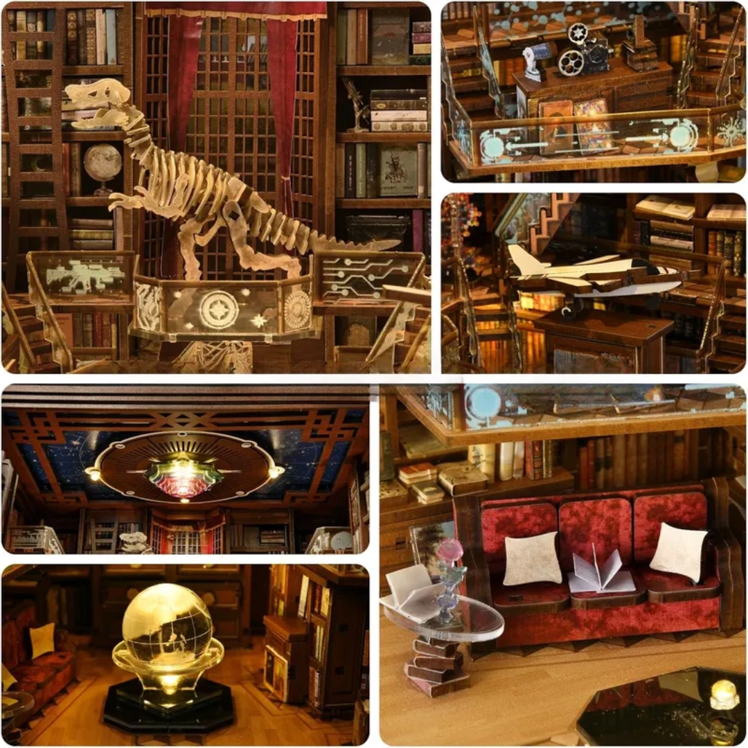 Beyond Library MAX – detale wnętrza, schody i półki