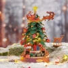 Drewniany Zestaw Puzzle 3D - Świąteczna Choinka (Pozytywka)