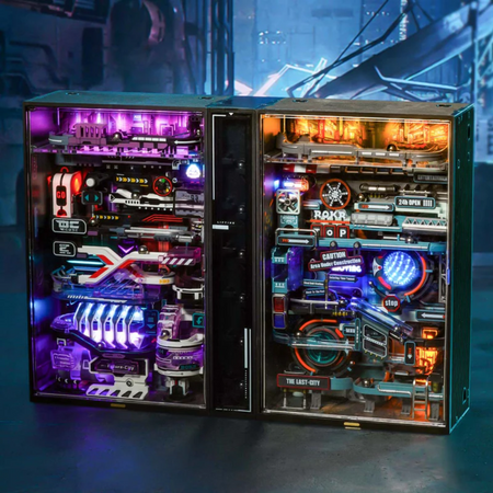 Puzzle 3D Tor Kulkowy – Future City | Mechaniczny Marble Run Robotime ROKR