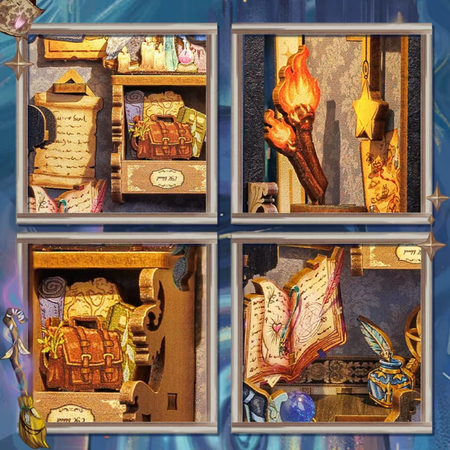 DIY Book Nook - Agencja Podróży Dusz Nowa Wersja | Cutebee Miniaturowy Domek