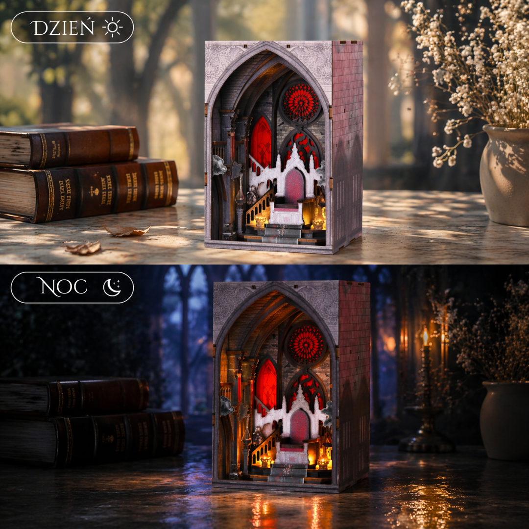 DIY Book Nook - Throne of Blood | Minicity Miniaturowy Domek – oświetlenie LED po zmroku