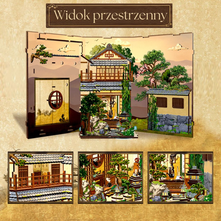 Serene Courtyard – DIY Book Nook CuteBee | Puzzle 3D Prezent