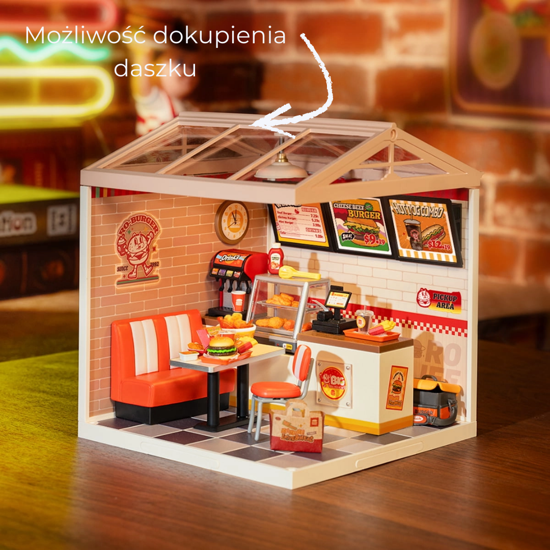 Mini Domek 3D - Yum Yum Burgers | Rolife – pomysł na prezent