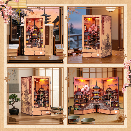 Twilight Sakura Path – DIY Book Nook CuteBee | Puzzle 3D Prezent
