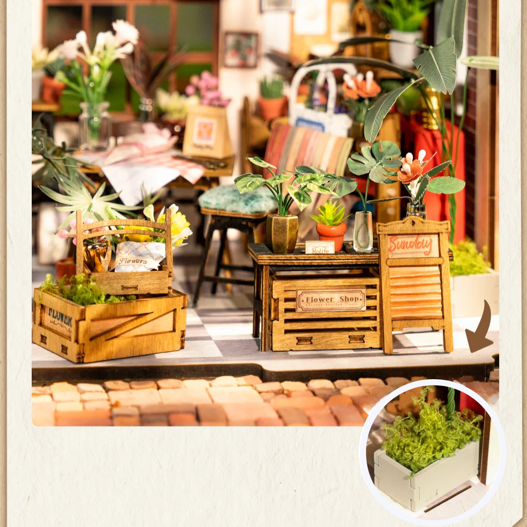 Montaż, który wciąga na godziny – Mini Domek 3D - Emily's Flower Shop I Rolife