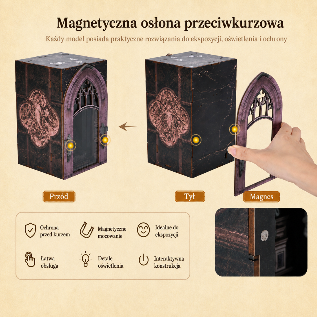 Twoje dzieło, Twoja duma – Duomo di Milano – DIY Book Nook Minicity | Puzzle 3D Prezent